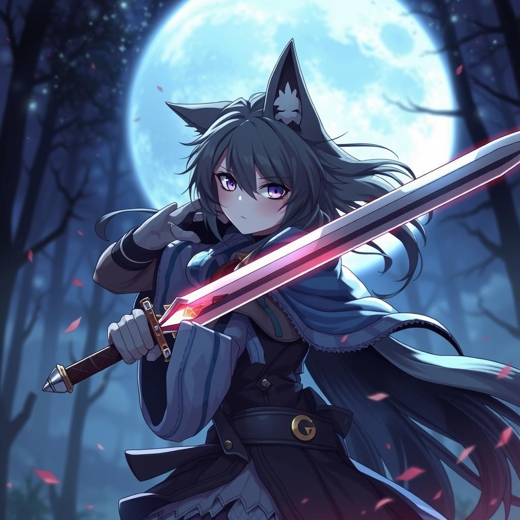 Download Anime A Wolf Girl