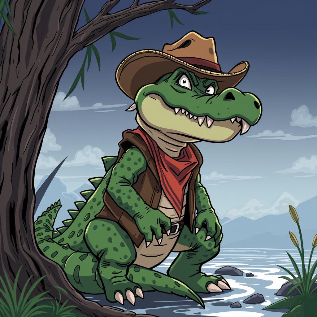 Download Anime Alligator Cowboy