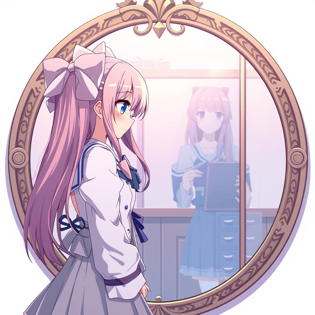 Download Anime Anime Girl Mirror