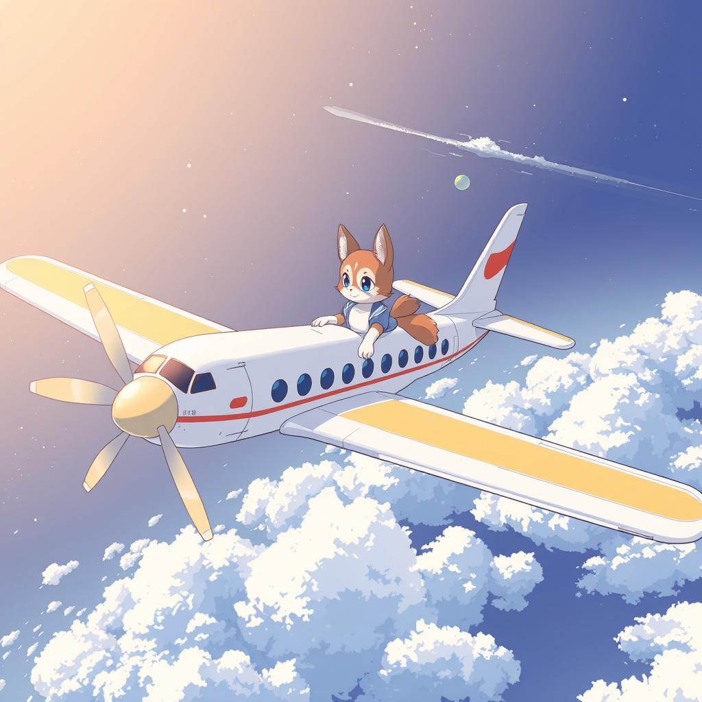 Download Anime Anthropomorphic Plane