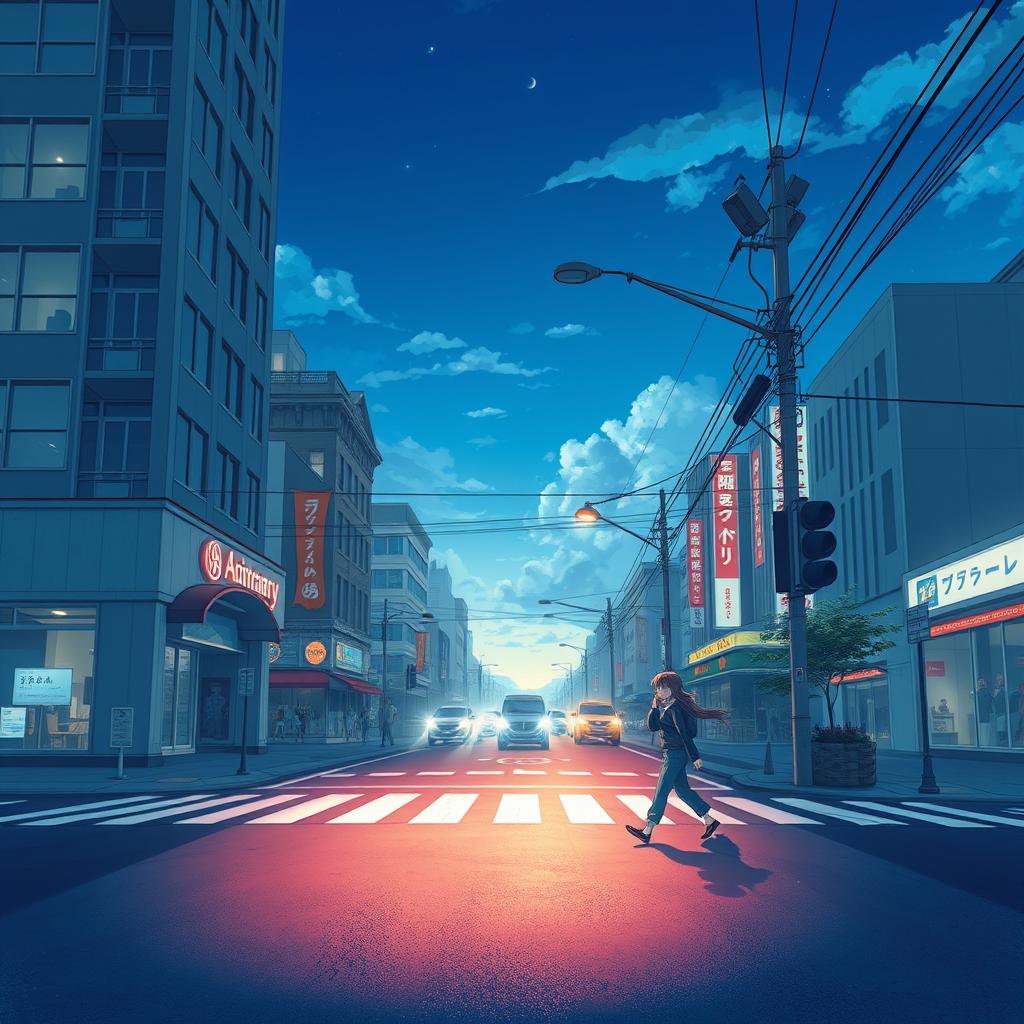 Download Anime Crossing The Street