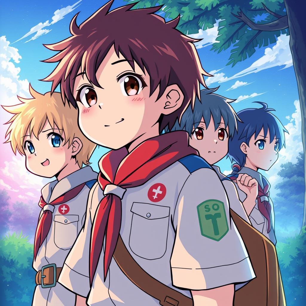 Download Anime Cute Boy Scout