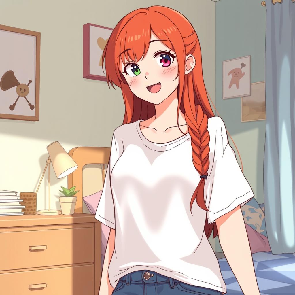 Download Anime Cute Redhead Roommate