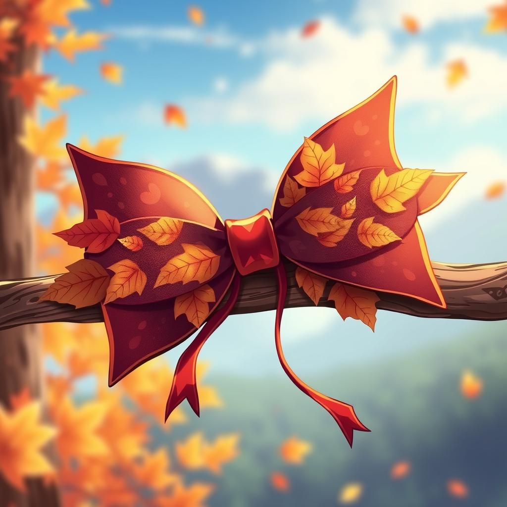 Download Anime Fall Themed Bow