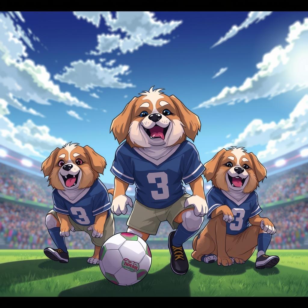 Download Anime Football Players Doggy