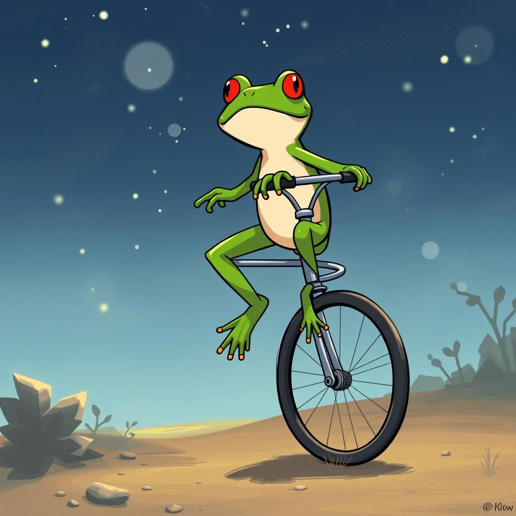 Download Anime Frog Riding A