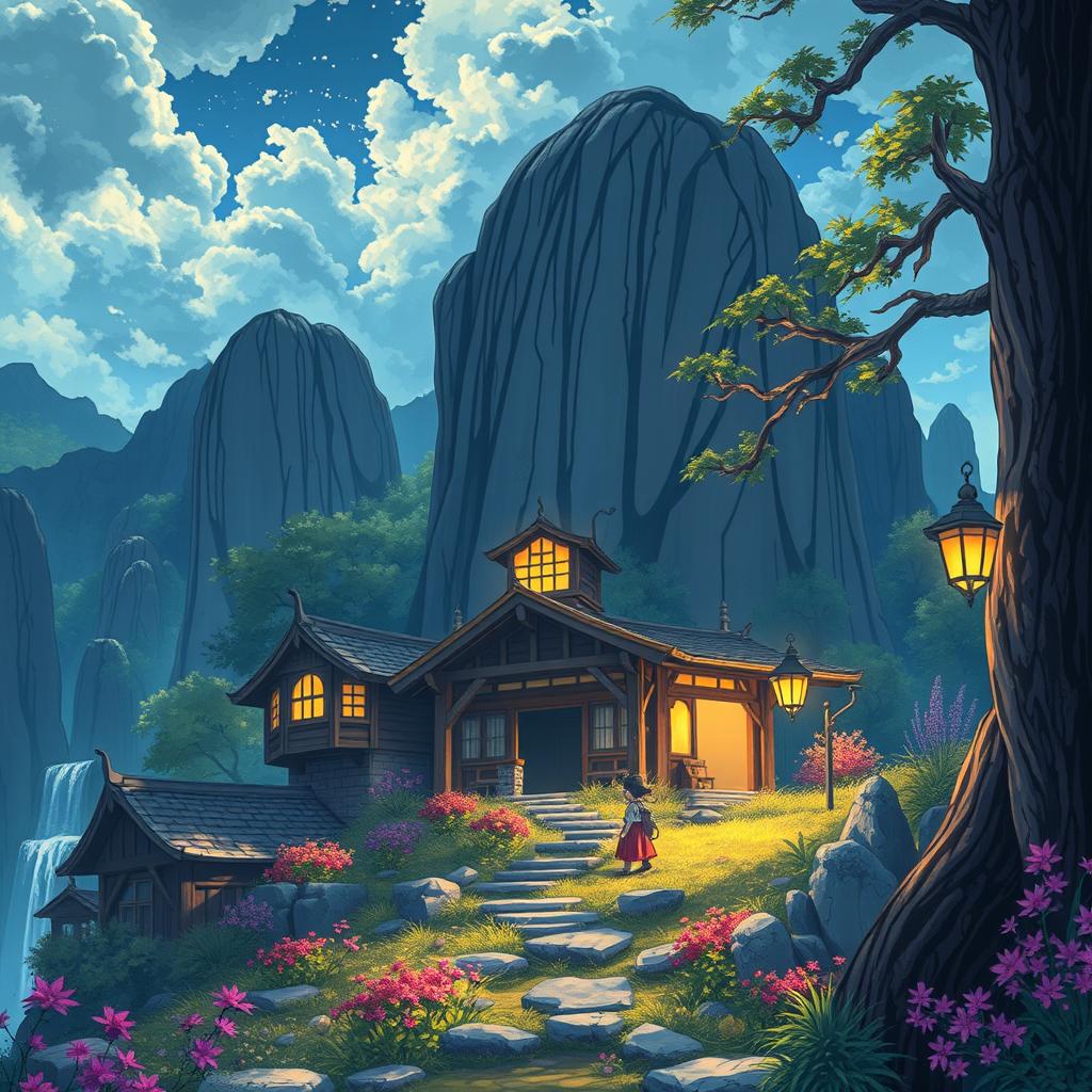 Download Anime Ghibli Fantasy Background