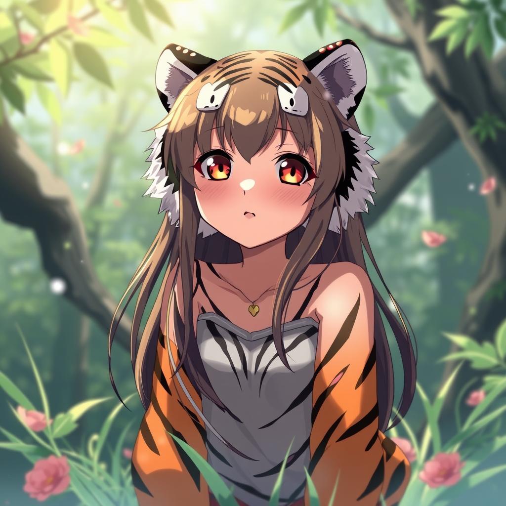 Download Anime Girl A Tiger