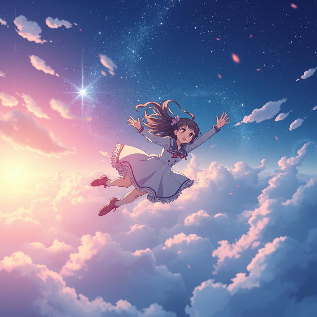 Download Anime Girl Falling Through