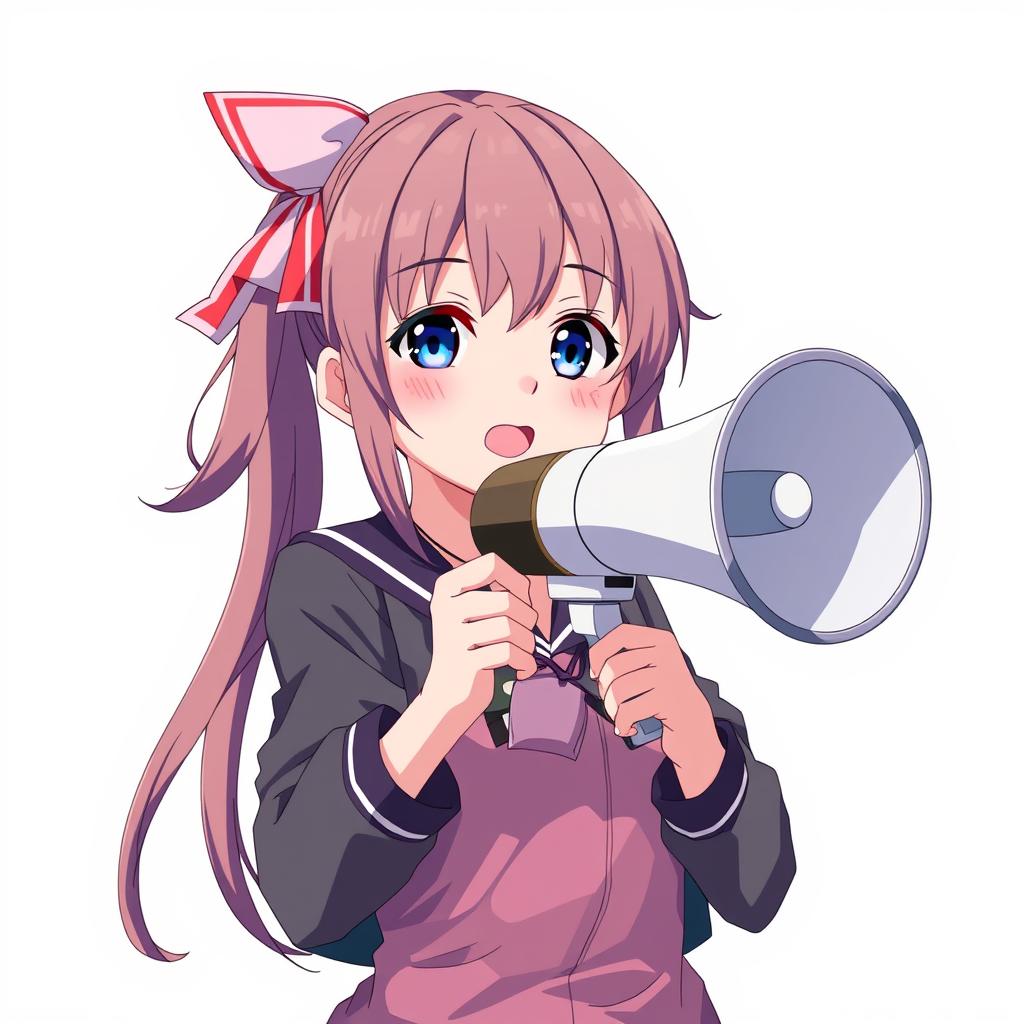 Download Anime Girl Holding Megaphone