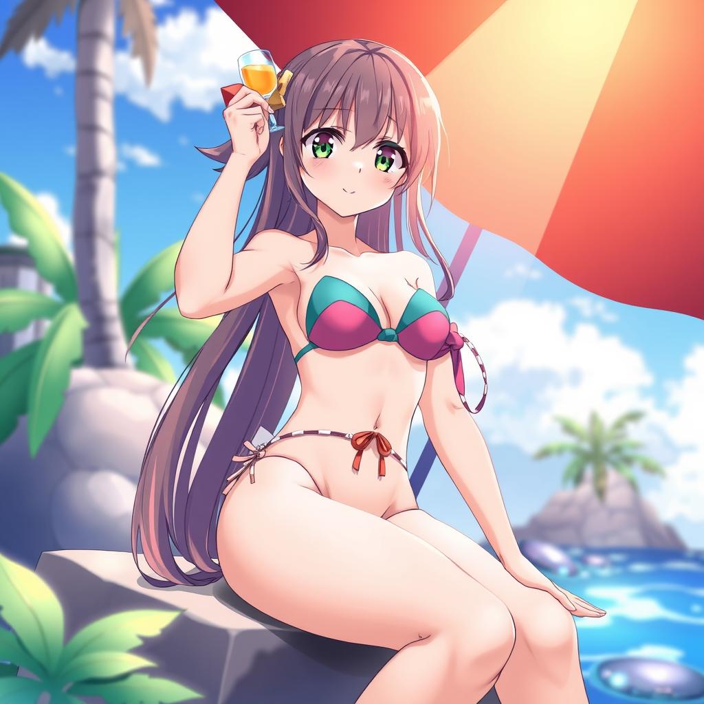 Download Anime Girl In Bikini