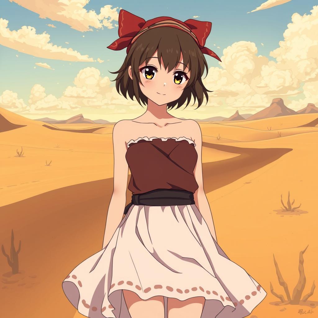 Download Anime Girl In Desert