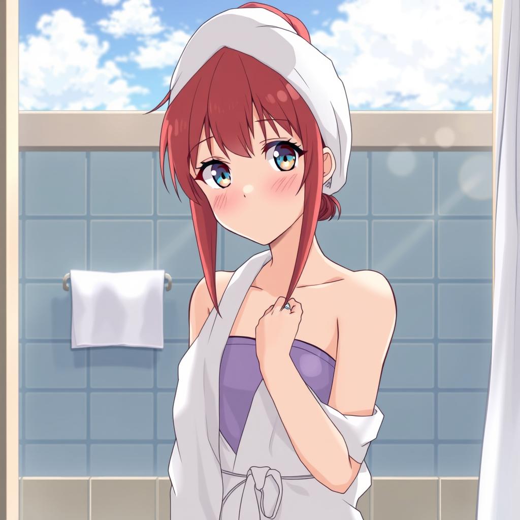 Download Anime Girl In Towel