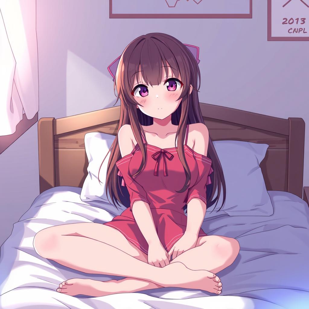 Download Anime Girl Laying On