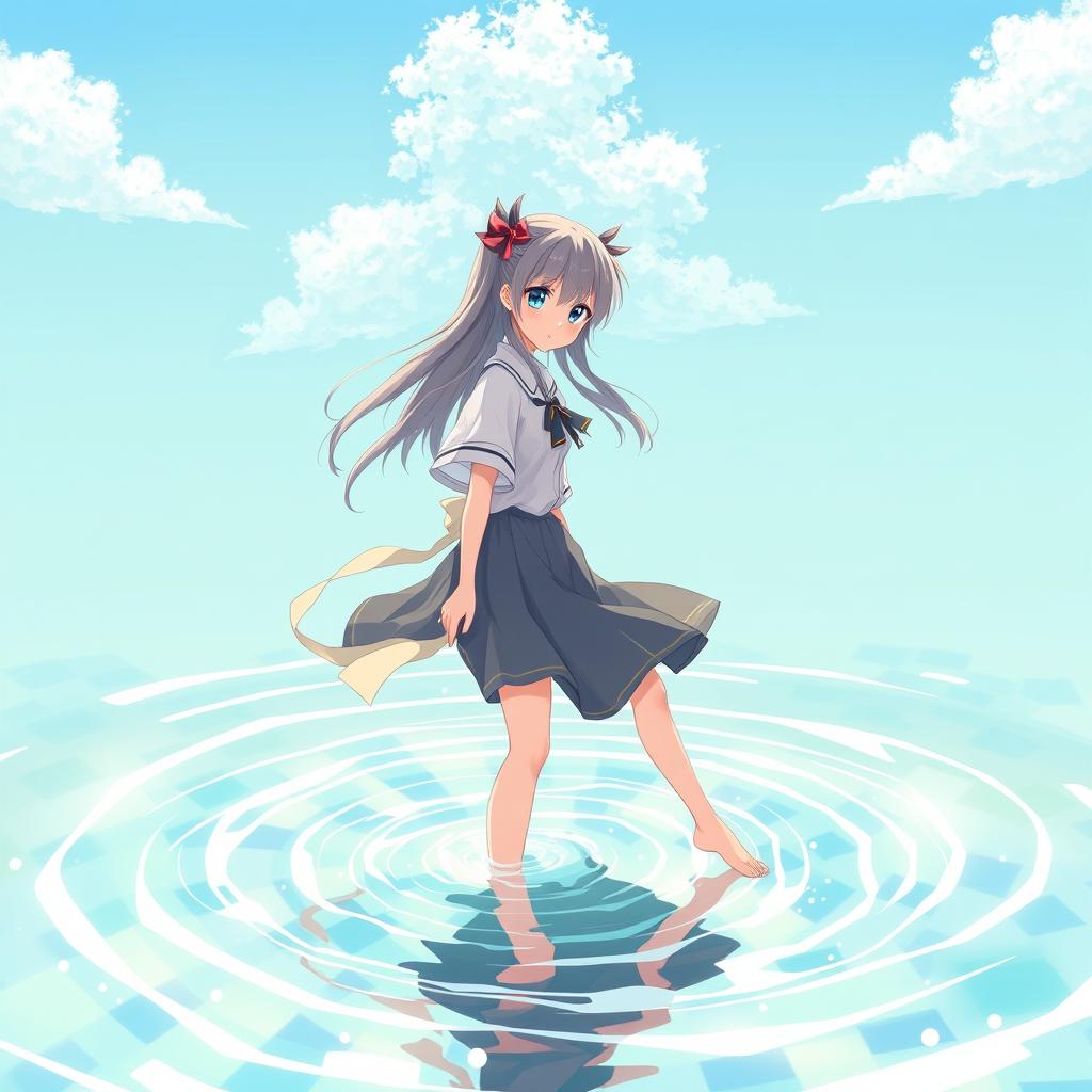 Download Anime Girl On Water