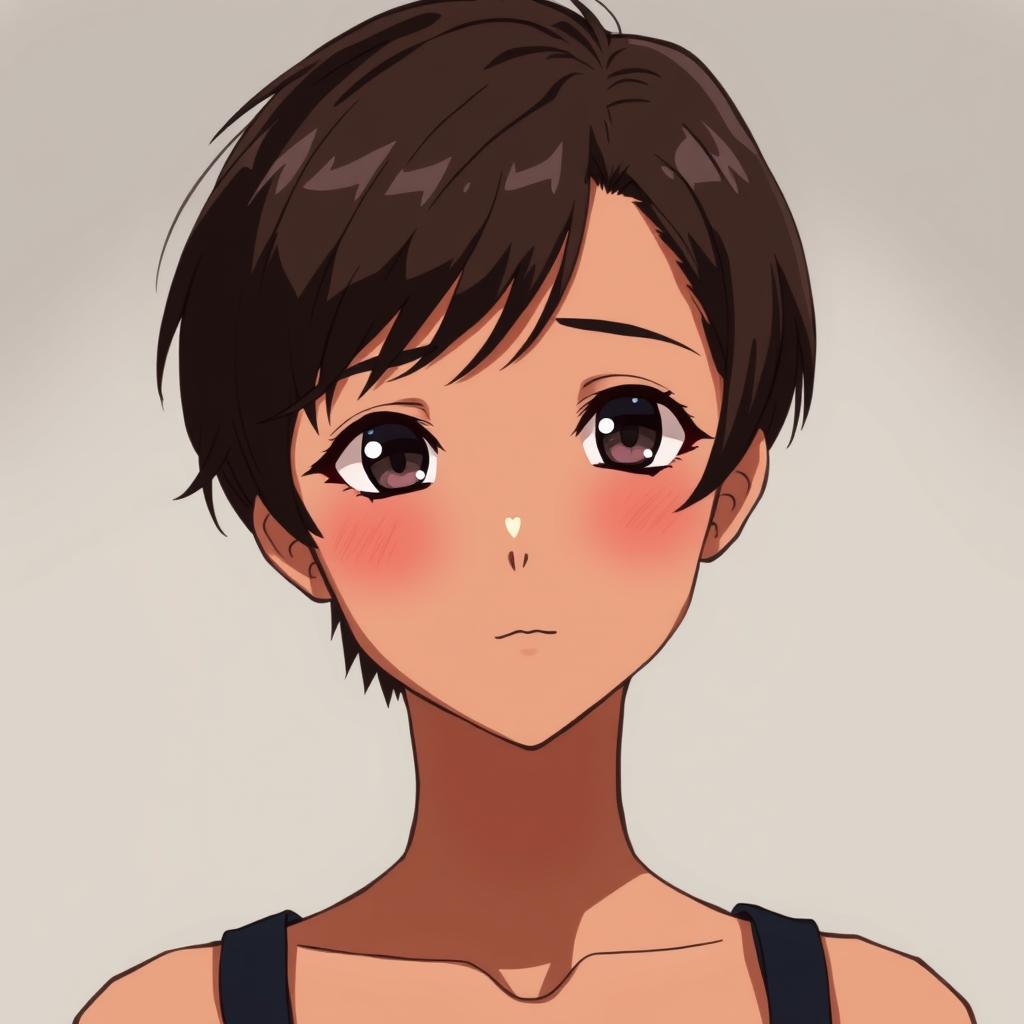 Download Anime Girl Short Brunette