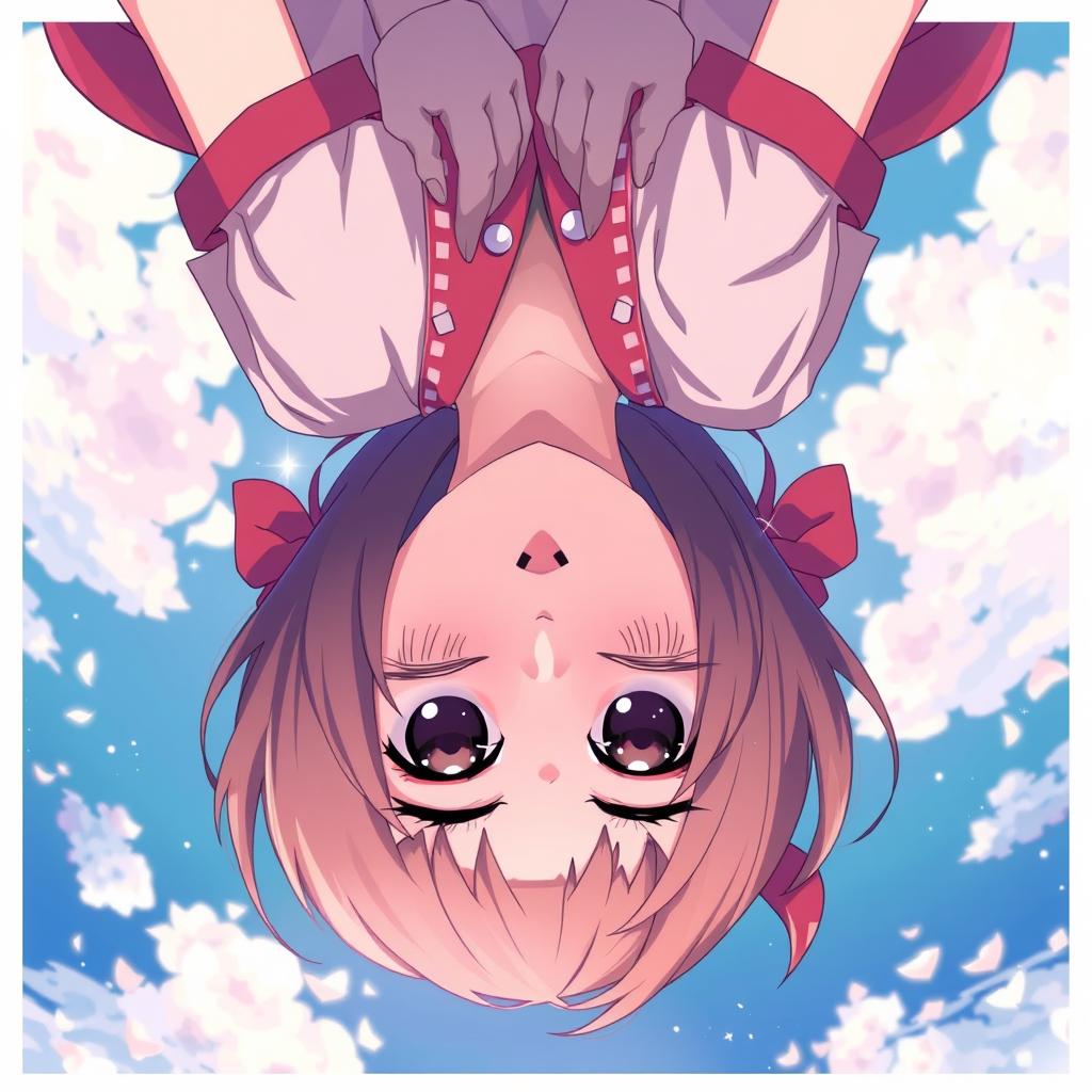 Download Anime Girl Upside Down