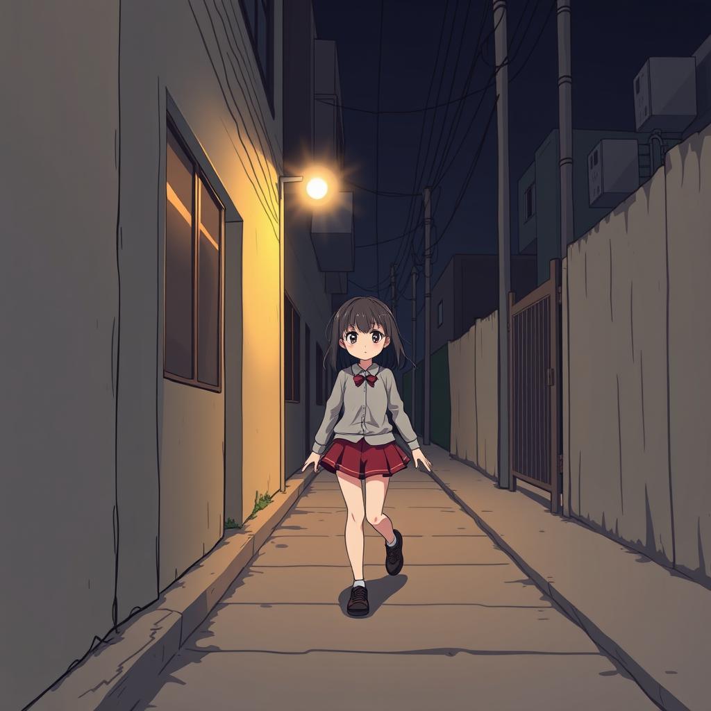 Download Anime Girl Walking Alone