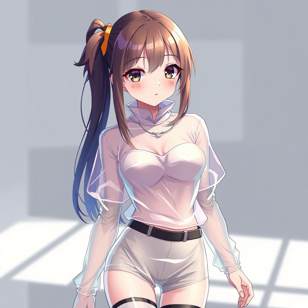 Download Anime Girl Wearing Transparent