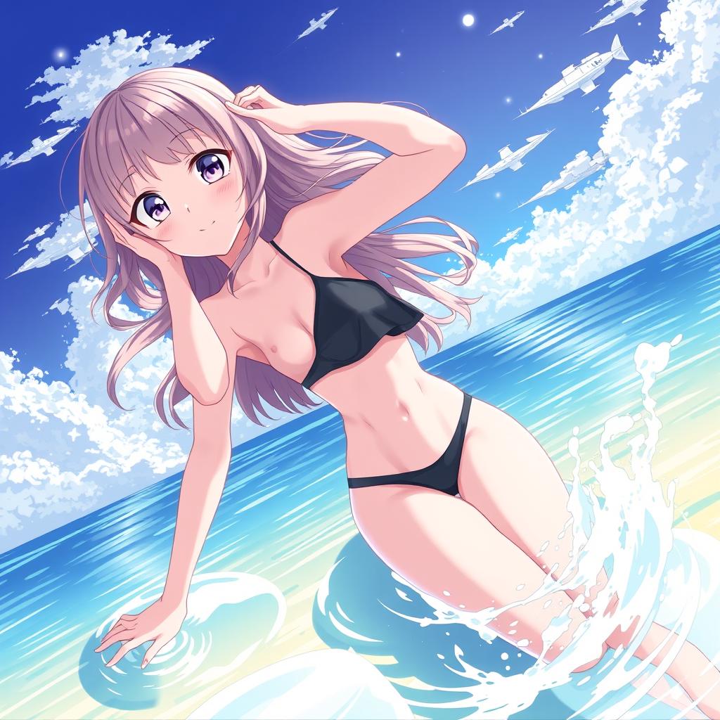 Download Anime Girl With Swimsuit