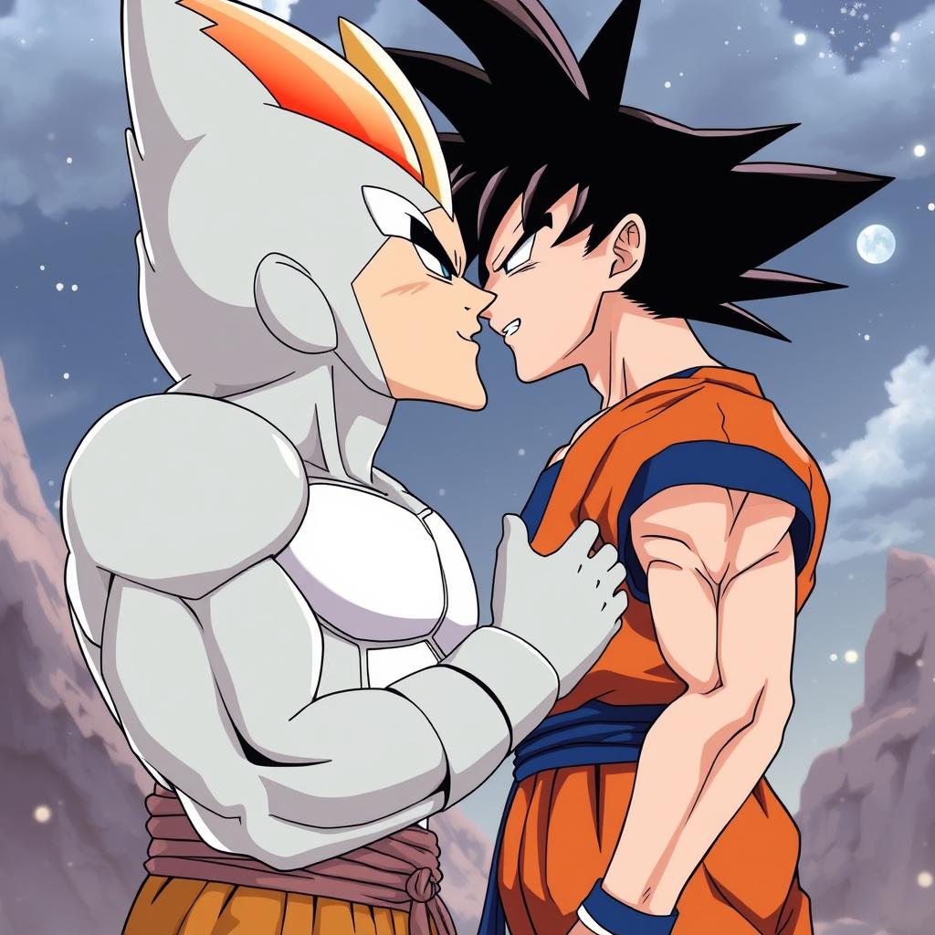 Download Anime Goku Kissing Vegeta