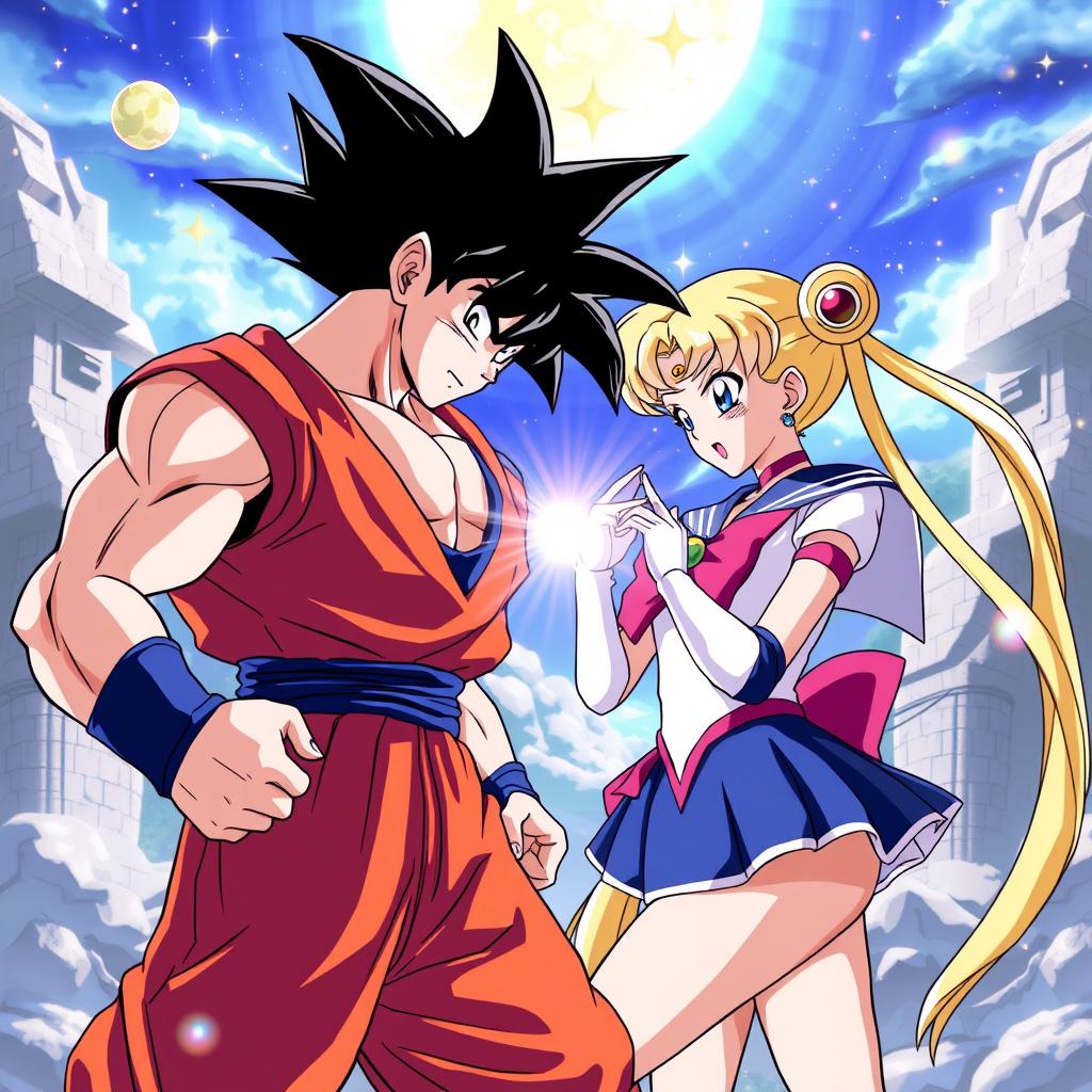 Download Anime Goku Versus Sailor