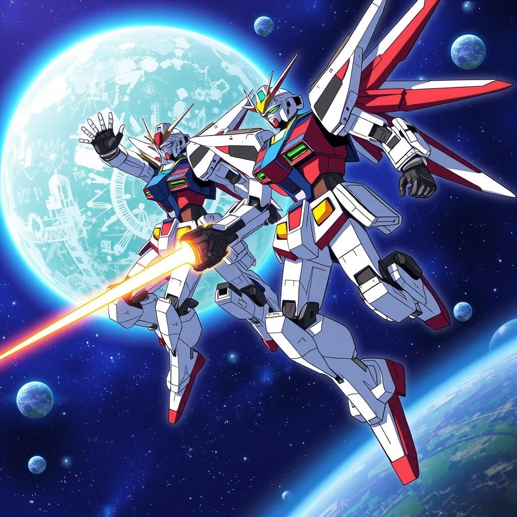 Download Anime Gundams Fighting In