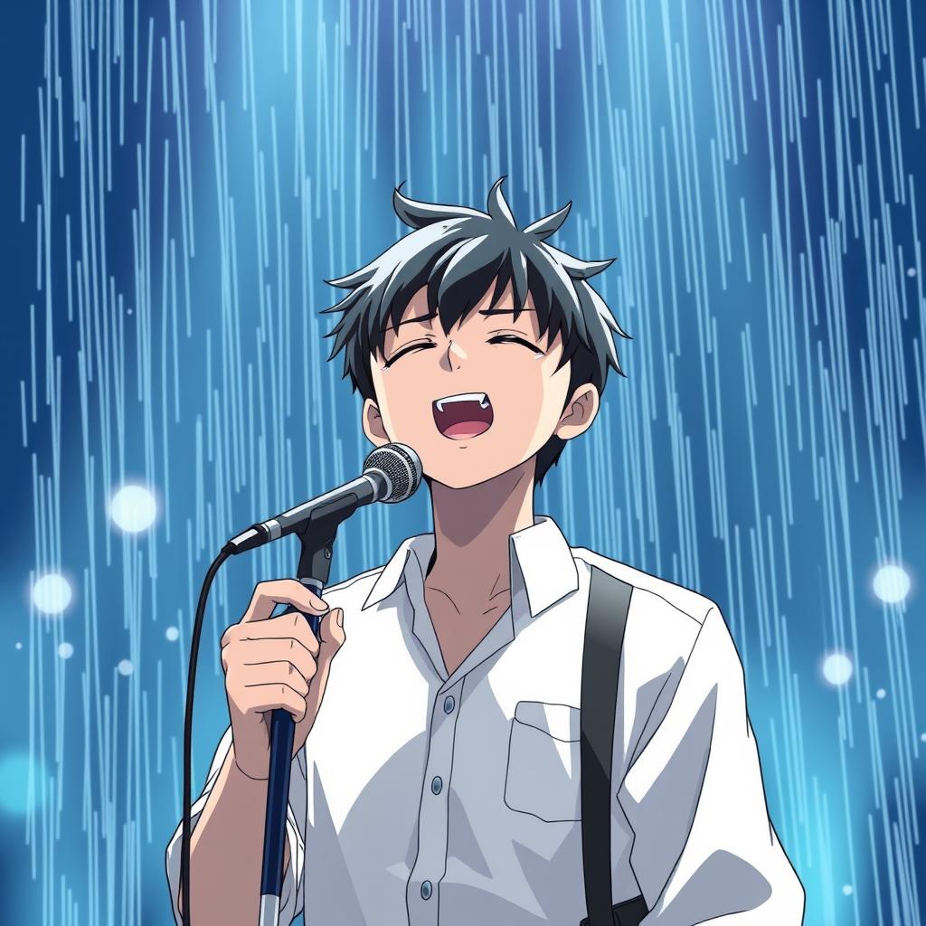 Download Anime Guy Singing In