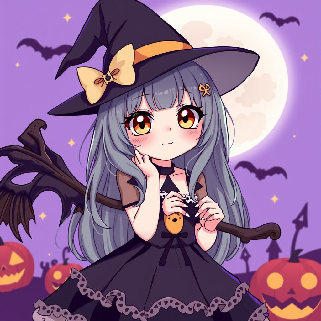 Download Anime Halloween Vibes Cutesy