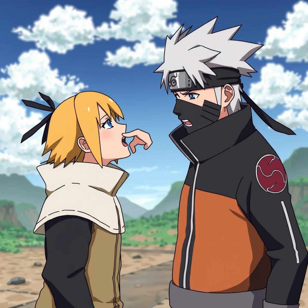 Download Anime Kakashi Sensei Touching