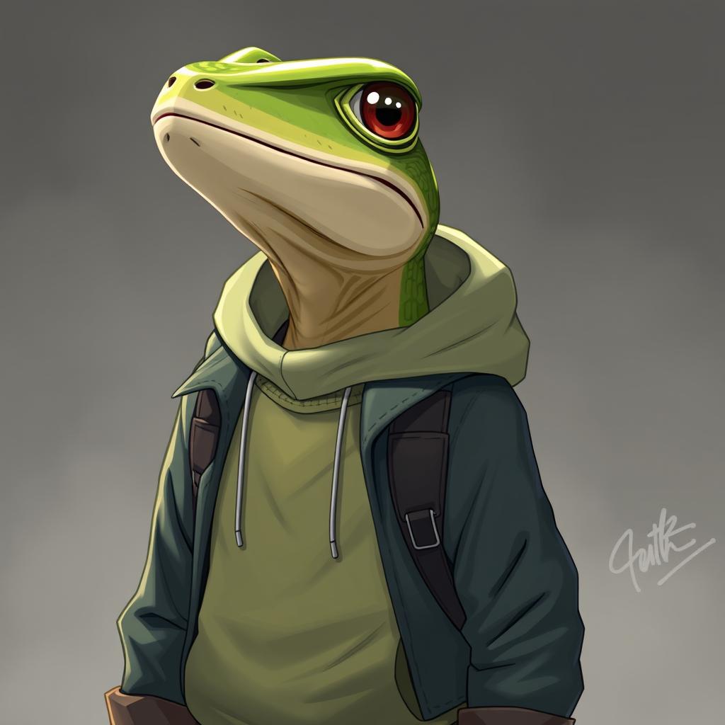 Download Anime Lizard Amn Wearing