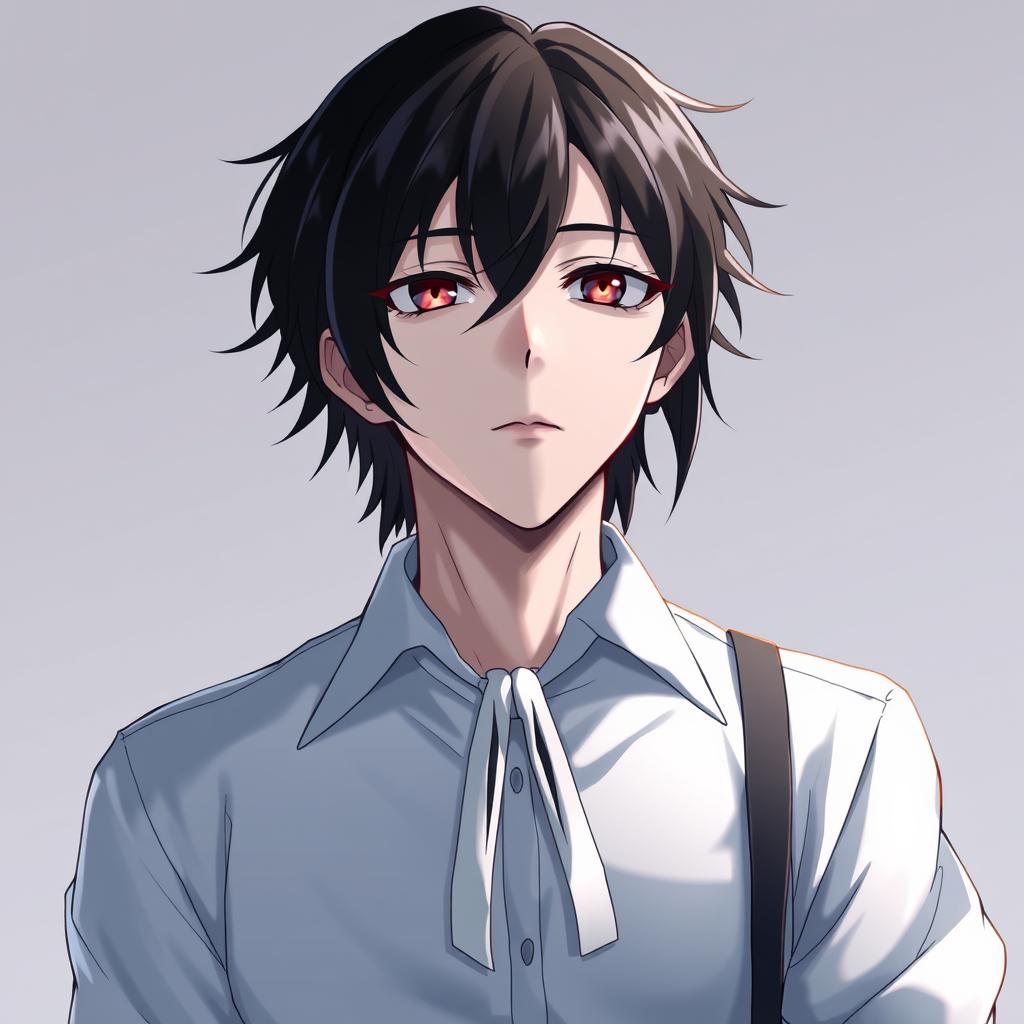 Download Anime Male Collared Shirt