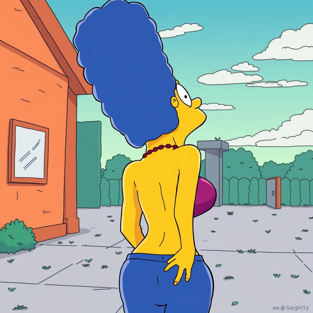 Download Anime Marge Simpson Arching