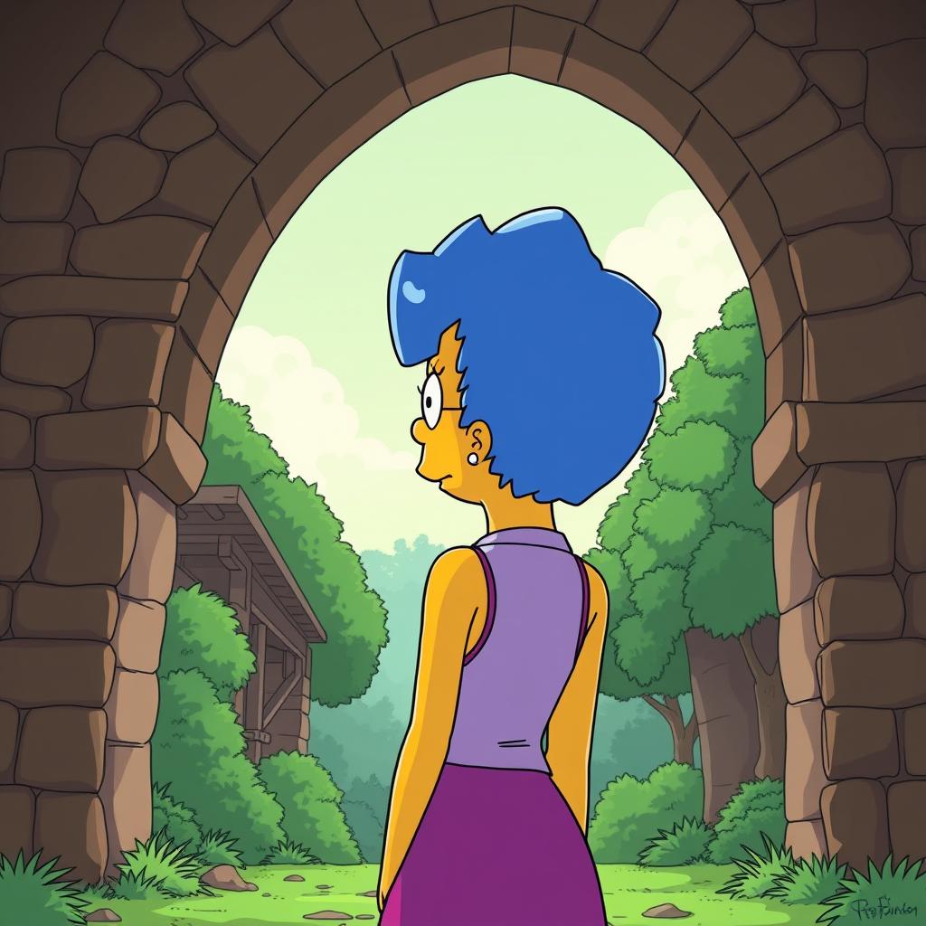 Download Anime Marge Simpson Arching