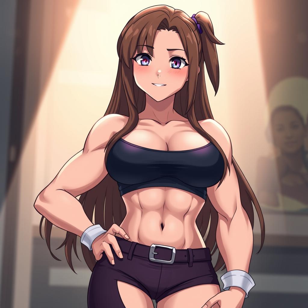 Download Anime Muscle Girl 8packs