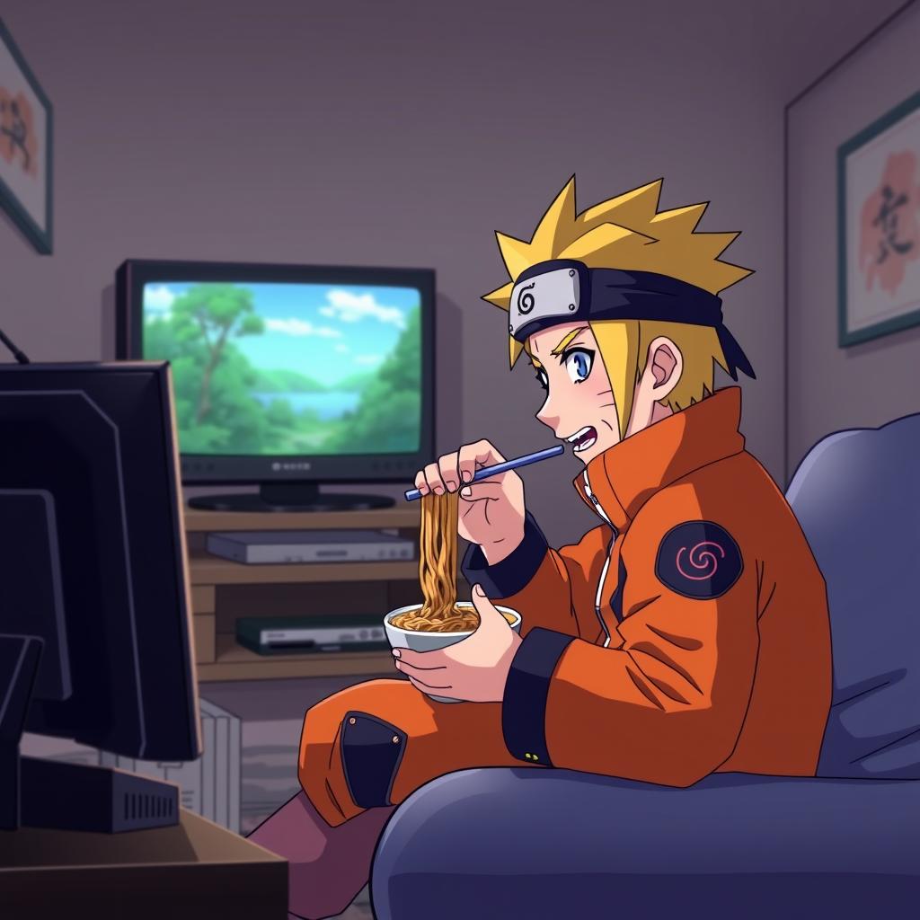 Download Anime Naruto Eating Ramen