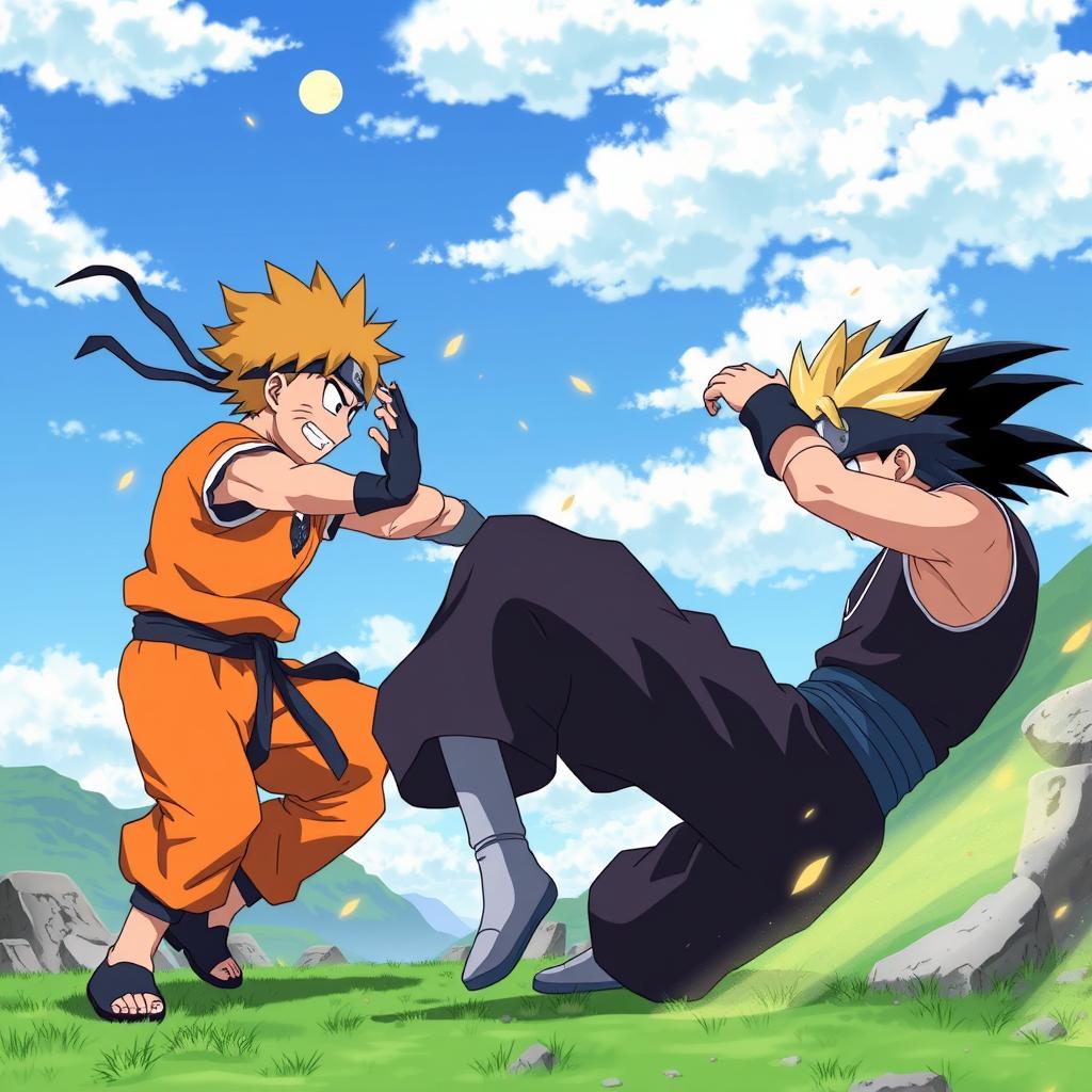 Download Anime Naruto Fight Goku