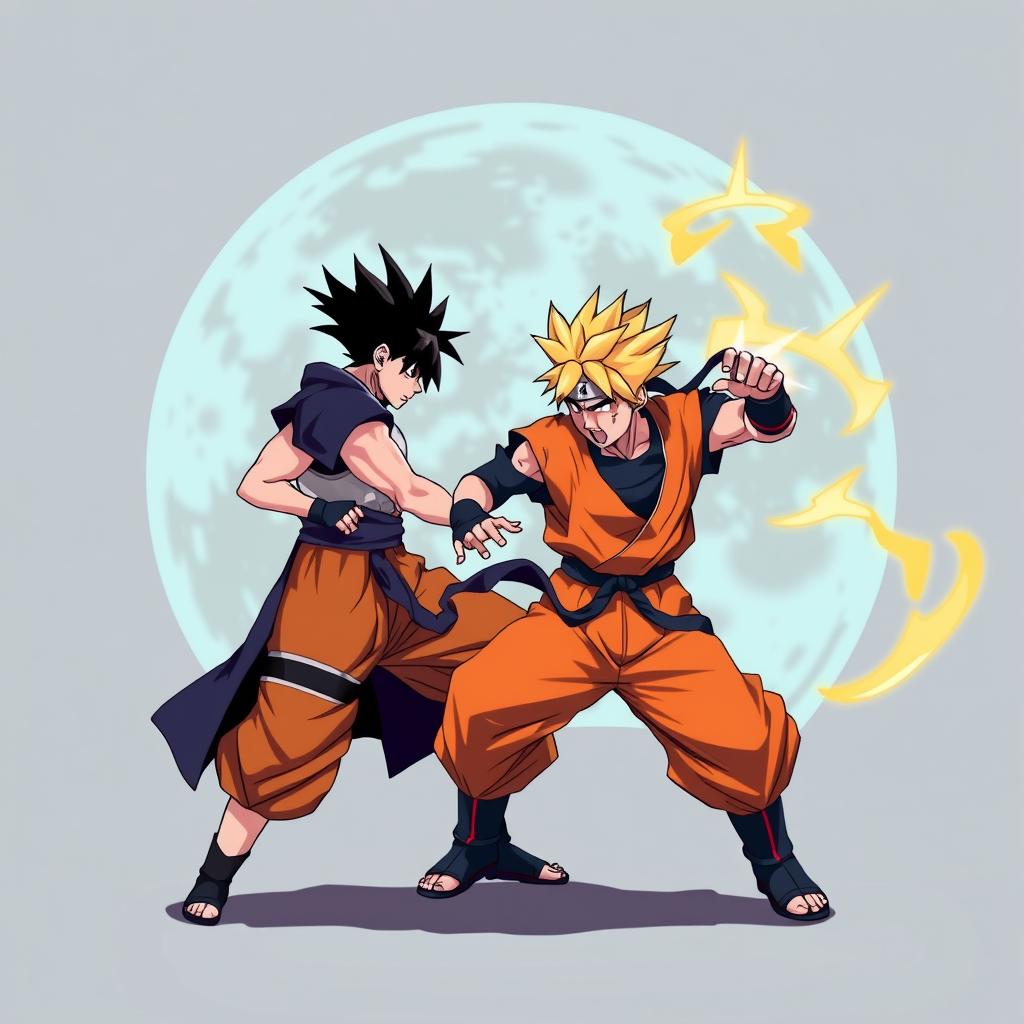 Download Anime Naruto Fighting Goku