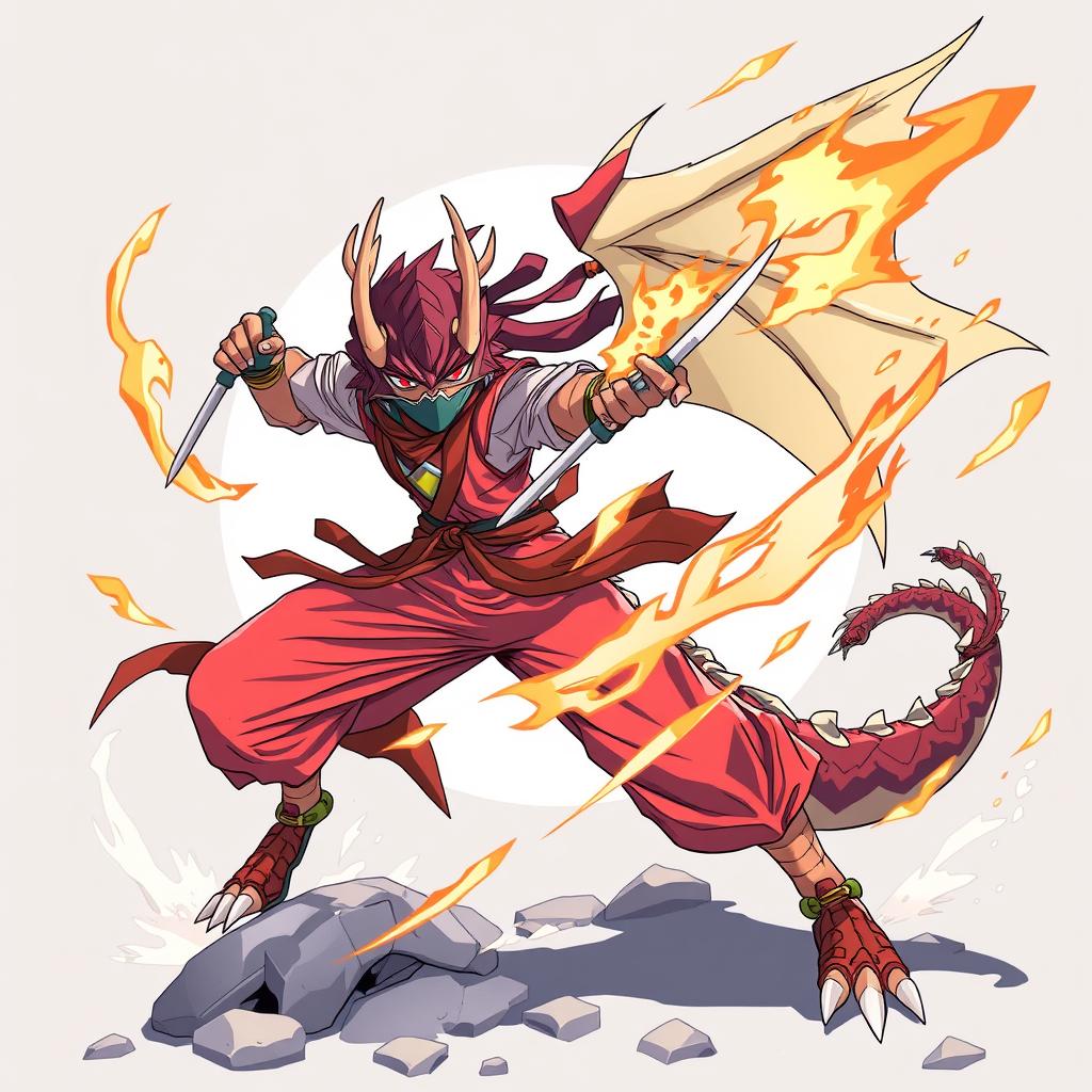 Download Anime Ninja Fighting Dragon