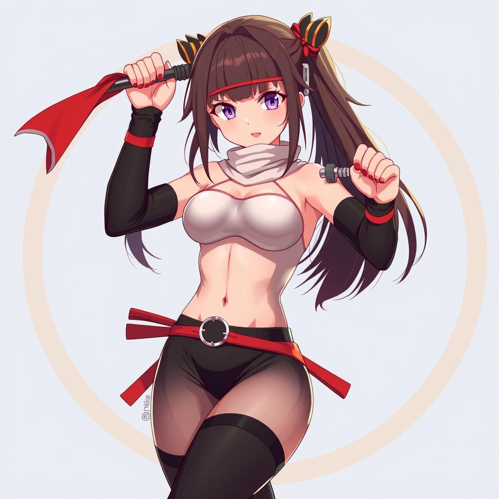 Download Anime Ninja Girl Skin