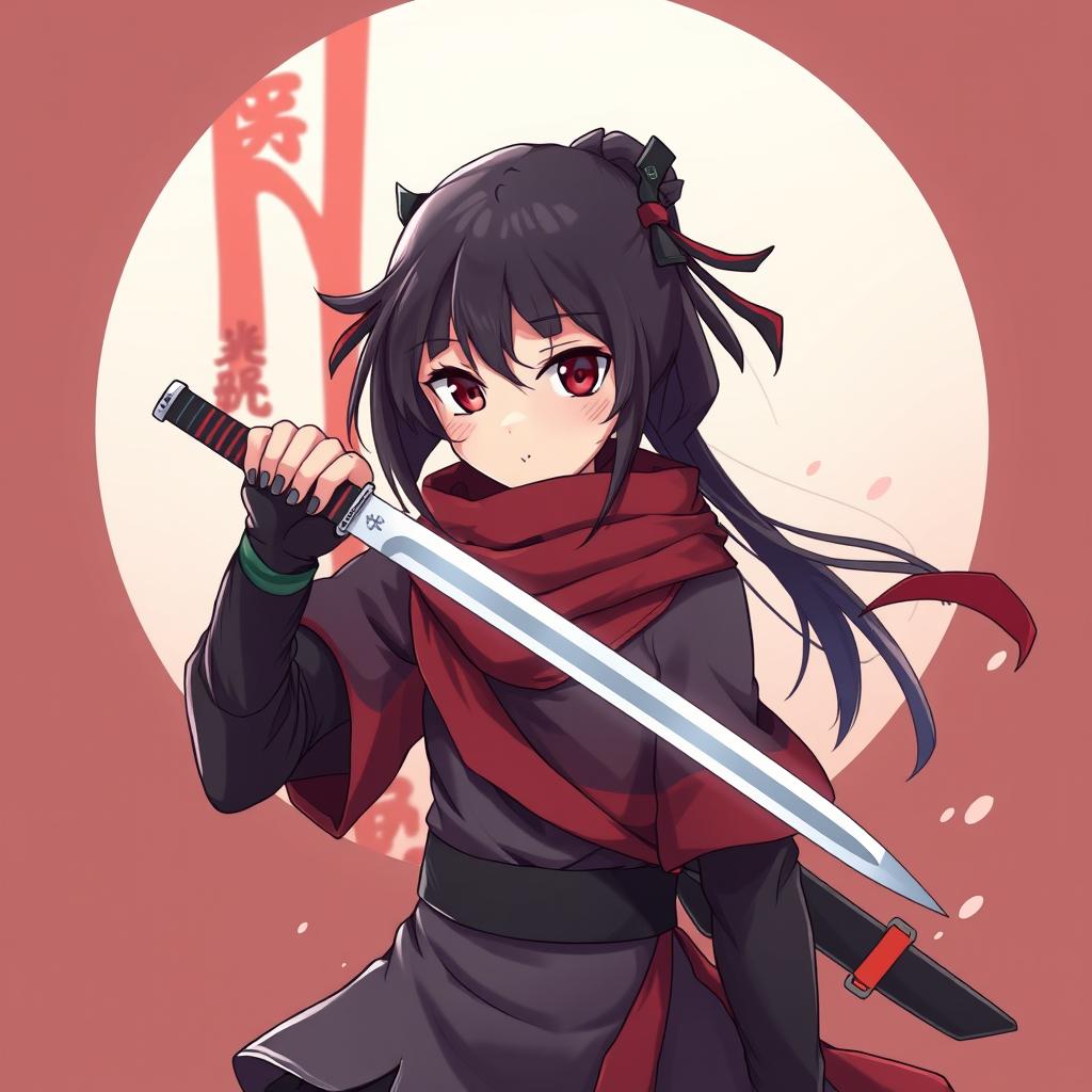 Download Anime Ninja Girl With