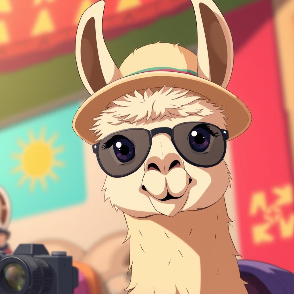 Download Anime Peruvian Llama With