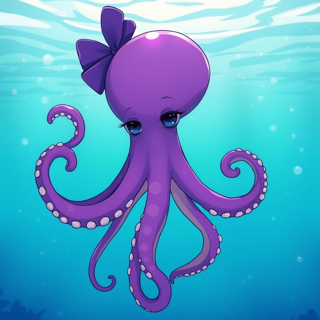 Download Anime Purple Octopus Girl