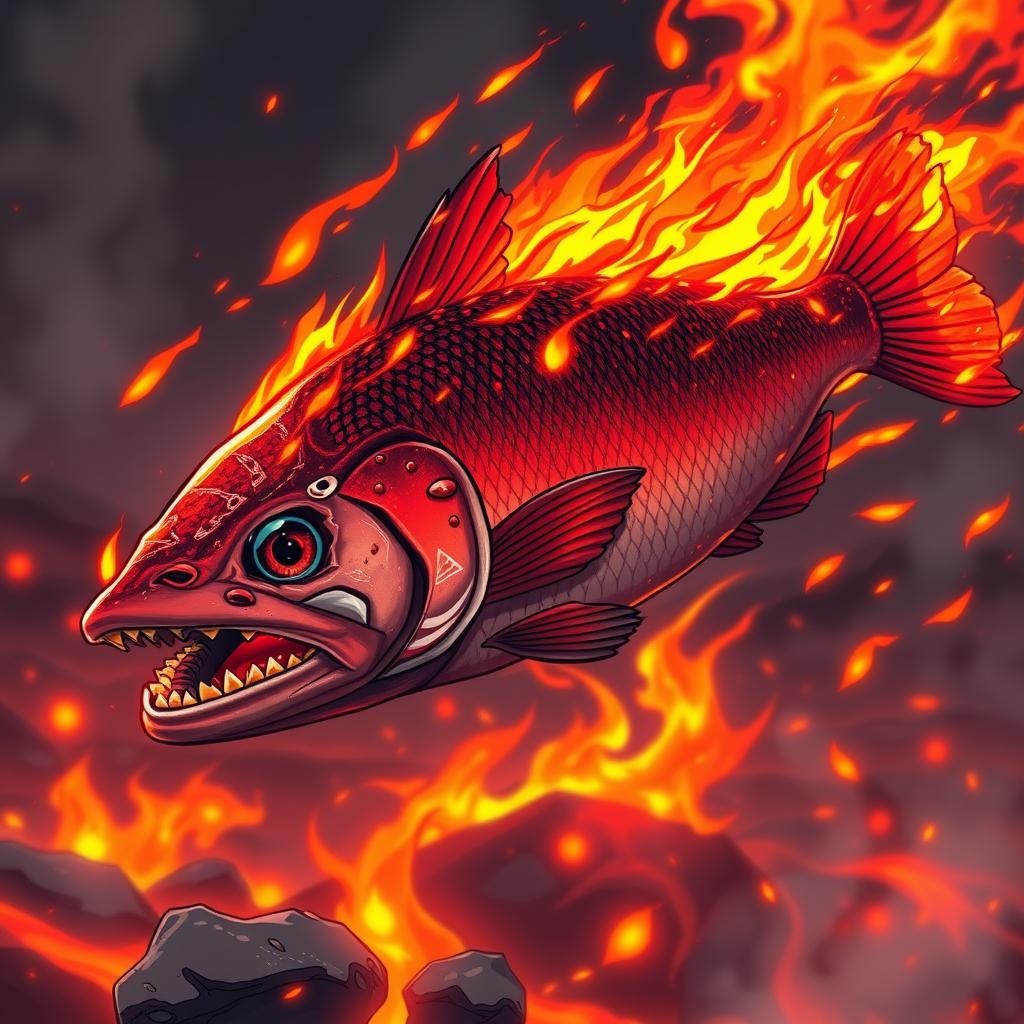 Download Anime Scorched Salmon Fish