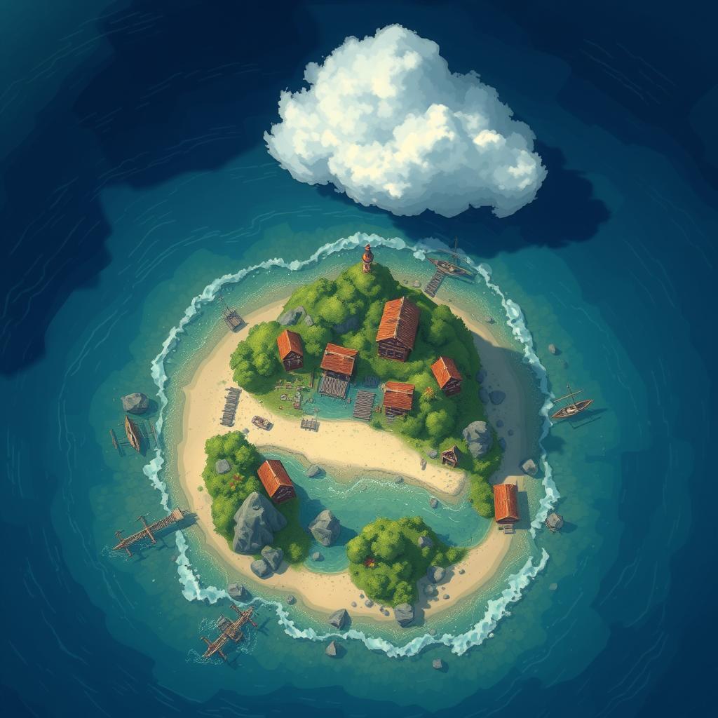 Download Anime Small Trade Island