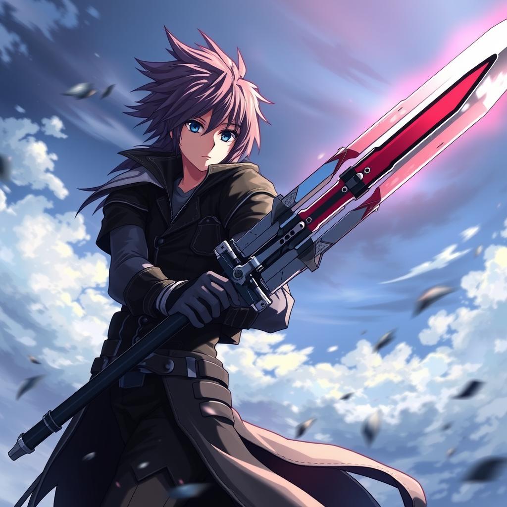 Download Anime Squall Leonhart Gunblade