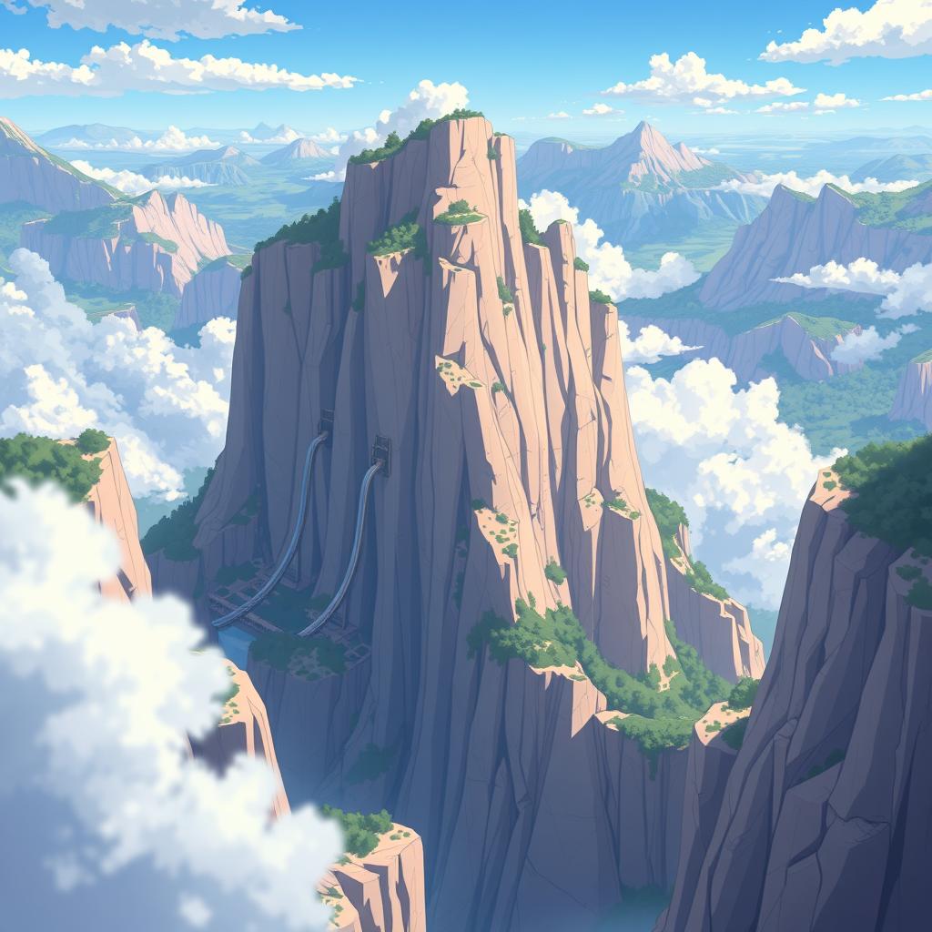 Download Anime Super Tall Cliff