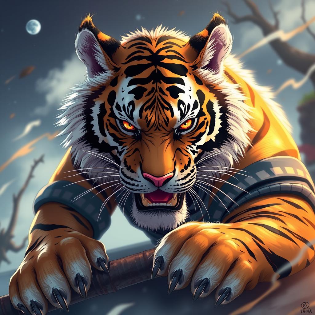 Download Anime Tiger A Warrior