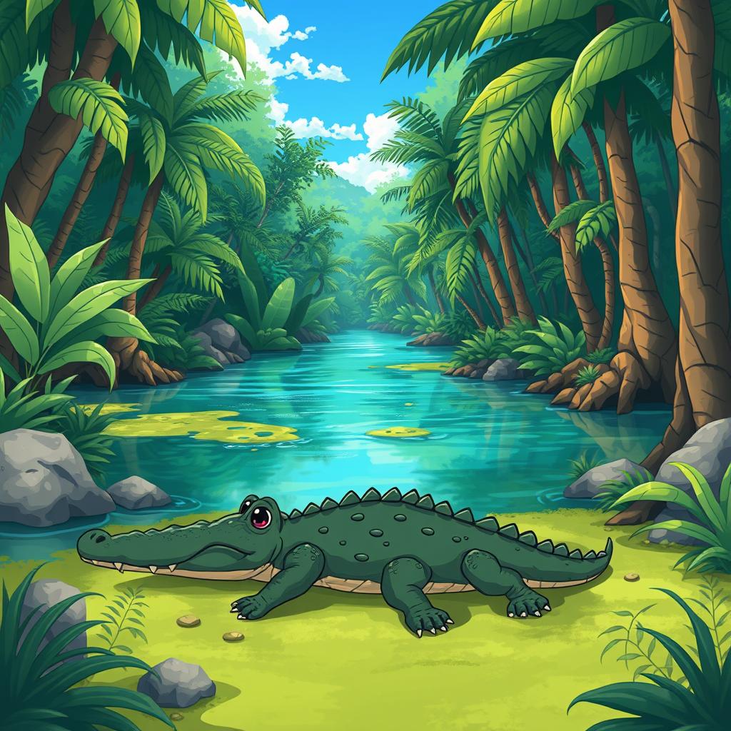 Download Anime Tropical Forest With