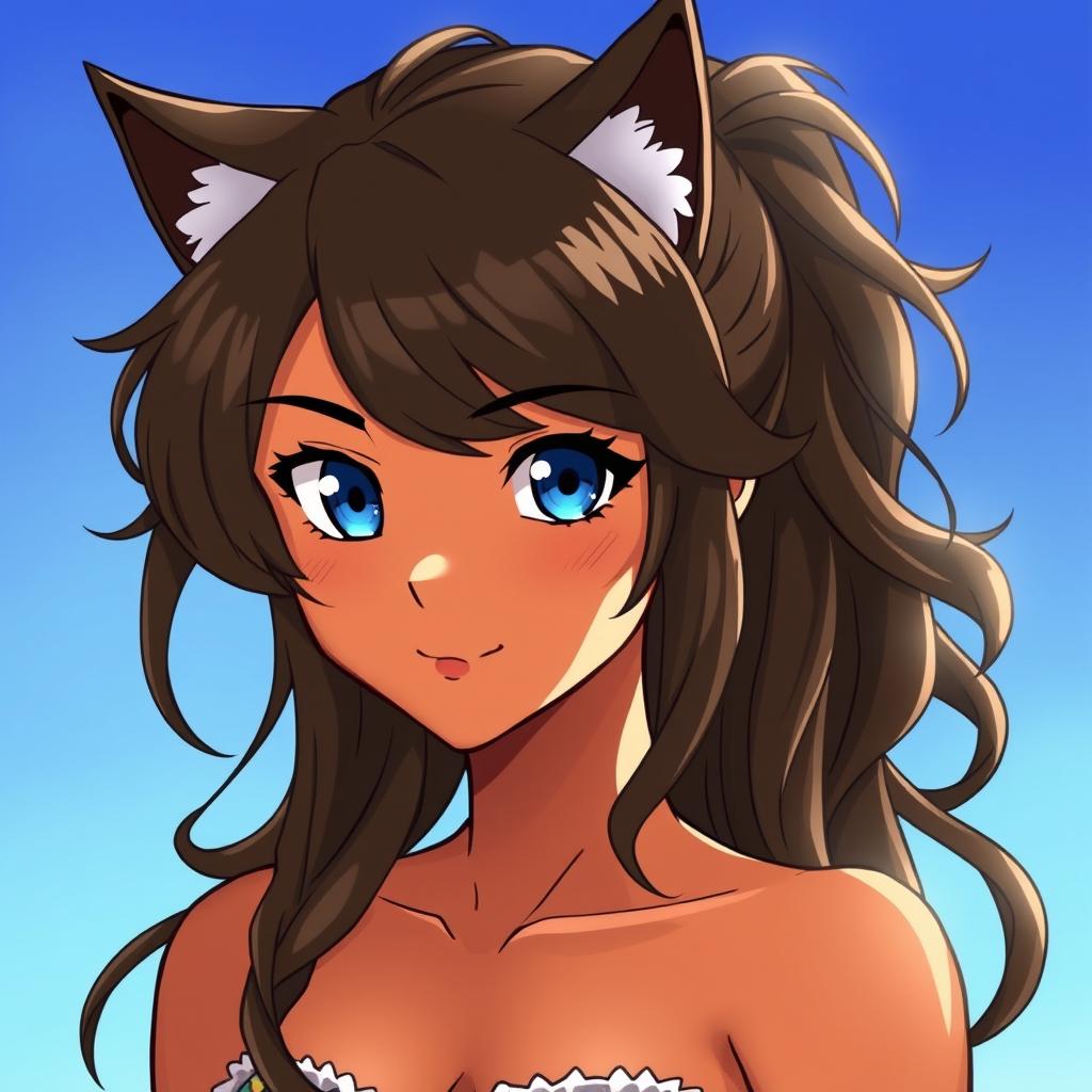 Download Anime Wolf Girl Wavy